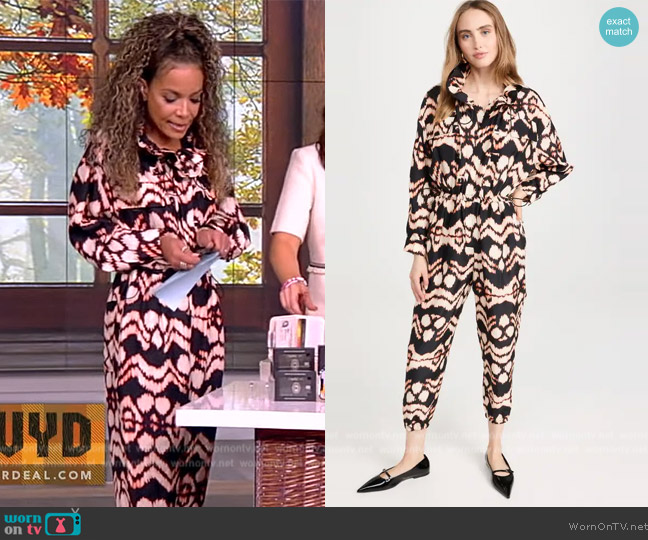 Ulla Johnson Aida Jumpsuit worn by Sunny Hostin on The View