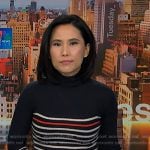 Vicky’s striped knit dress on NBC News Daily