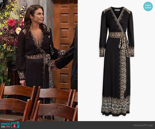 Veronica Beard Blaise Maxi Dress worn by Chloe Lane (Nadia Bjorlin) on Days of our Lives