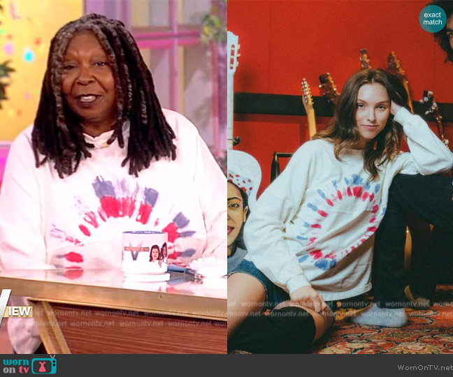 Spirit Jersey Wonder Woman Bullseye Tie dye Jersey worn by Whoopi Goldberg on The View