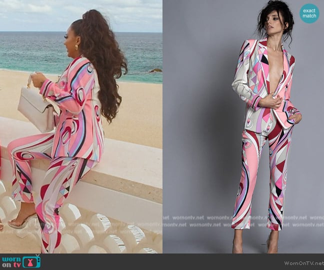 Zcrave Whitney Blazer and Pants Set worn by Kayla Carmona (Kayla Carmona) on Selling the OC