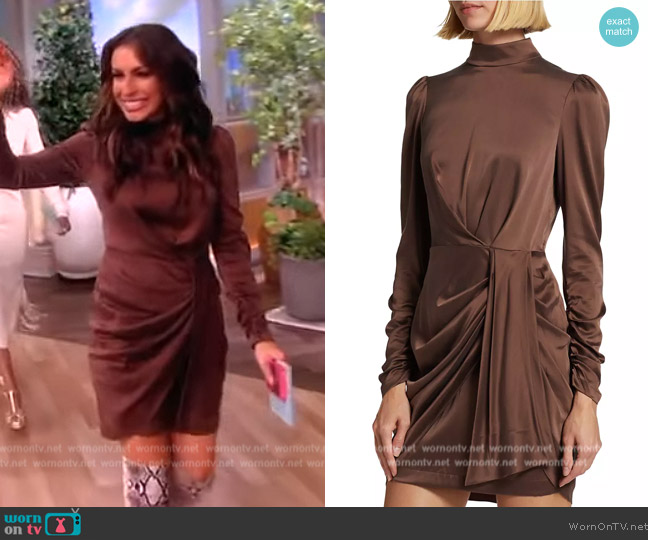 Zimmermann Draped Silk Minidress worn by Alyssa Farah Griffin on The View