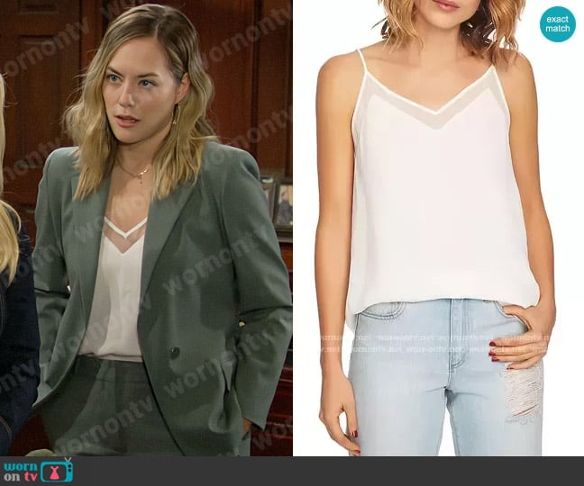 1.State Chiffon Camisole Top worn by Hope Logan (Annika Noelle) on The Bold and the Beautiful