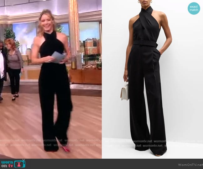 A.L.C. Murphy Wide-Leg Jumpsuit worn by Sara Haines on The View