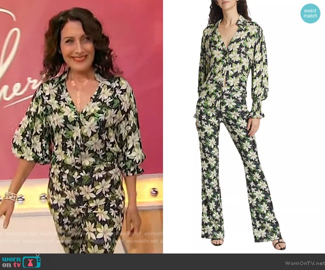 Alice and Olivia Julius Floral Print Blouse worn by Lisa Edelstein on Sherri