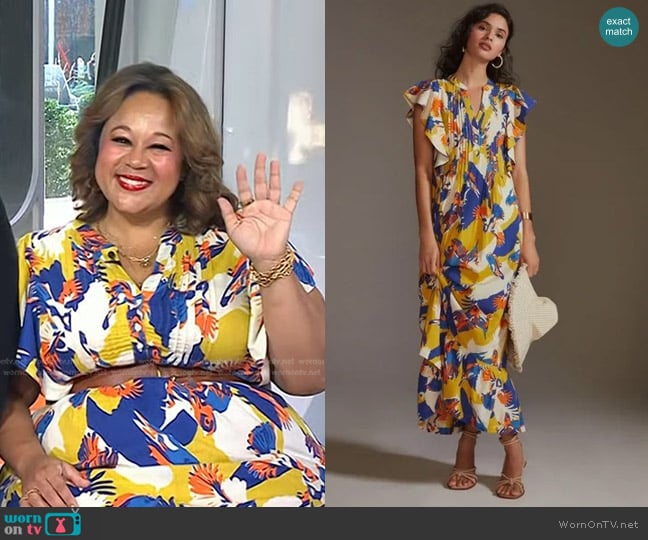 Maeve The Cassandra Maxi Dress worn by Jasmine Guillory on Today