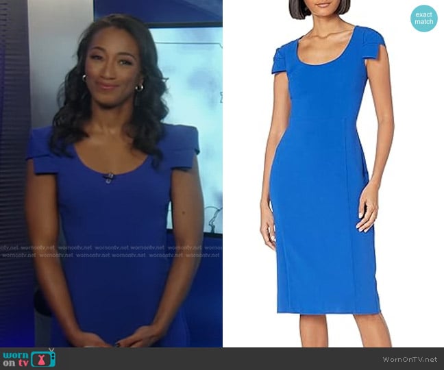 WornOnTV: Brittany’s blue cap sleeve dress on Good Morning America ...