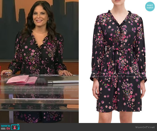 WornOnTV: Darlene’s black floral dress on Today | Darlene Rodriguez ...
