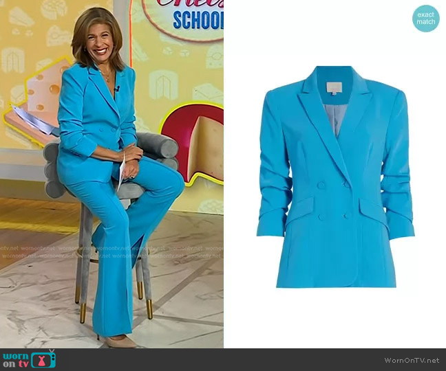 WornOnTV: Hoda’s blue blazer and front slit pants on Today | Hoda Kotb ...