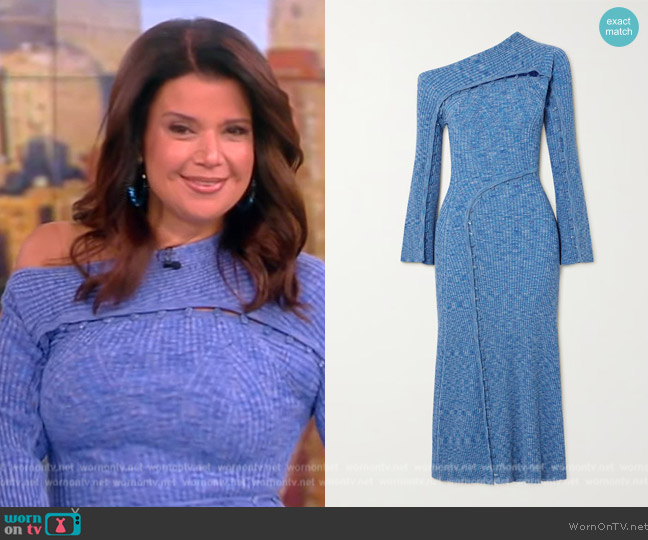 Style Spotlight: Ana Wows in Figure-Hugging Blue Dress on 'The View ...