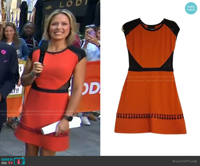 Cynthia Rowley Embellished dress worn by Dylan Dreyer on Today