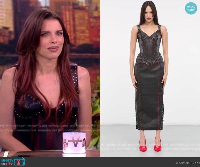 Dilara Findikoglu Fire Dress worn by Julia Fox on The View