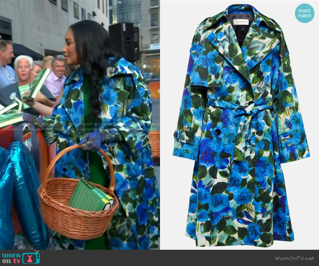 WornOnTV: Safiya Sinclair’s blue floral coat on Today | Clothes and ...