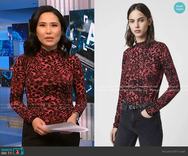 Allsaints Eedar Kiara T-Shirt worn by Vicky Nguyen on NBC News Daily