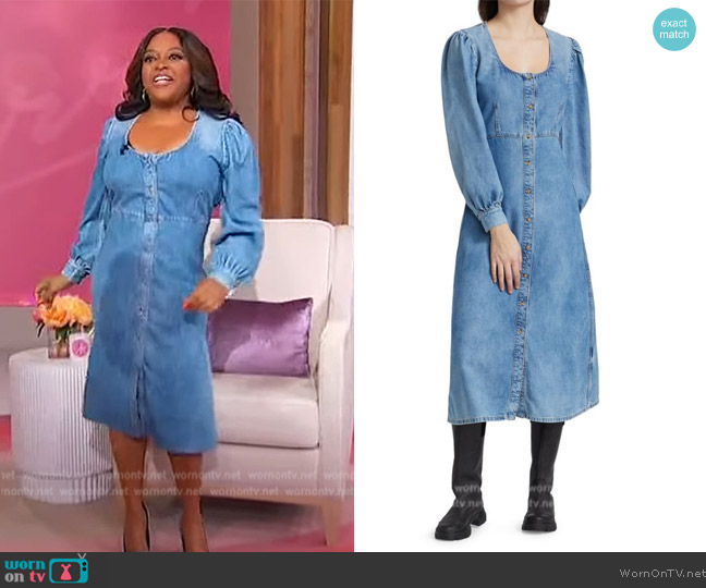 WornOnTV: Sherri’s denim scoop neck dress on Sherri | Sherri Shepherd ...