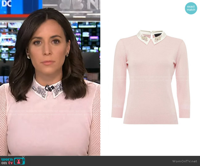 Ted Baker Helane Sweater worn by Hallie Jackson on Today