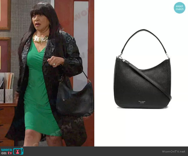 Kate Spade Large Roulette Shoulder Bag worn by Paulina Price (Jackée Harry) on Days of our Lives