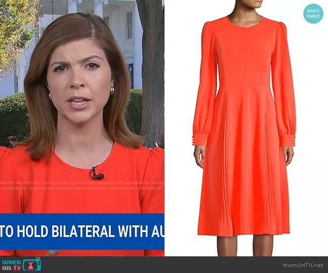 Tory Burch Knit Crepe Dress worn by Monica Alba on NBC News Daily