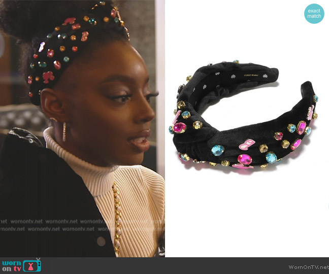 WornOnTV: Venita’s black jewel embellished headband on Southern Charm ...