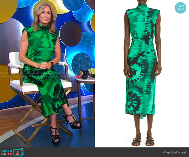 Johanna Ortiz Liviana Nirvana Tie Dye Knit Dress worn by Lara Spencer on Good Morning America