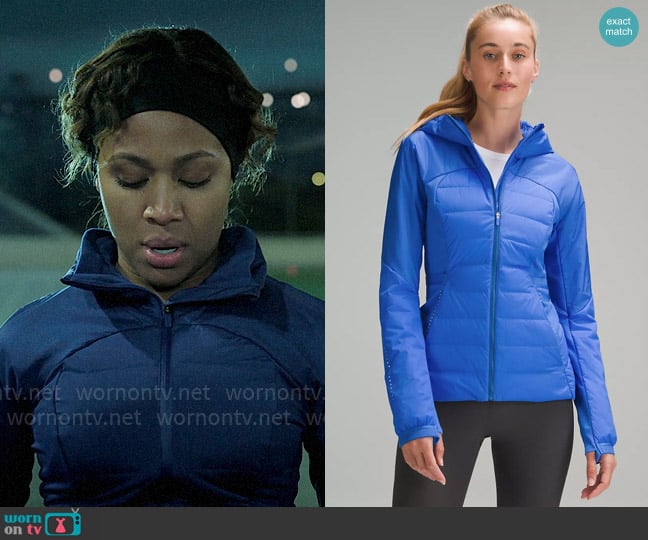 Lululemon Down for It All Jacket worn by Christina Hunter (Nicole Beharie) on The Morning Show