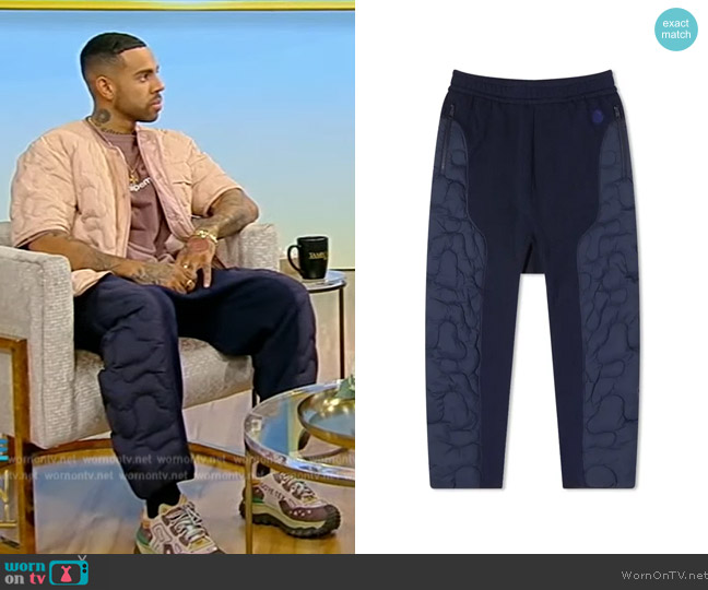 Moncler X Salehe Bembury Quilted Trousers worn by Vic Mensa on Tamron Hall Show