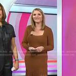 Jenna’s brown fringed hem dress on Today