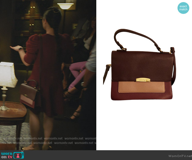 Nanette Lepore Colorblock Leather Bag worn by Sherri Kansky (Ruthie Ann Miles) on All Rise