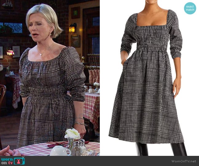 WornOnTV: Kayla’s black plaid cotton dress on Days of our Lives | Mary ...