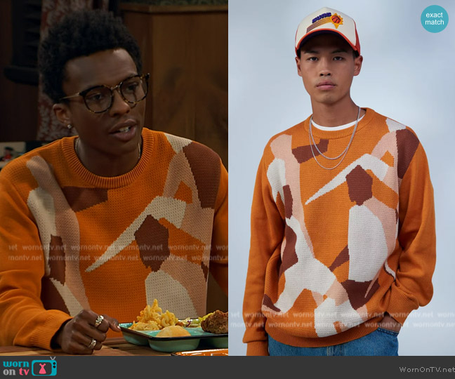 Puma Tennis Club Crew Neck Sweater worn by Noah Lambert (Israel Johnson) on Bunkd