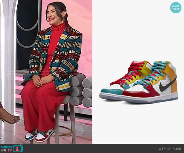 Nike x FroSkate Nike SB Dunk High Pro Sneakers worn by Korina Emmerich on Today