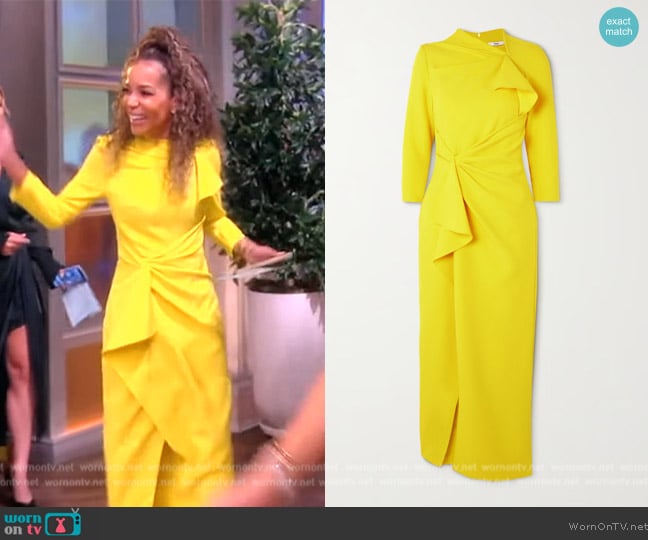 A Ray of Style: Sunny's Vibrant Ruffle Dress Brightens 'The View ...