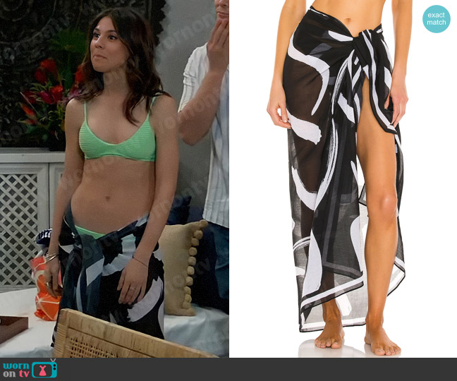 Seafolly New Wave Pareo worn by Kristina Corinthos-Davis (Kate Mansi) on General Hospital