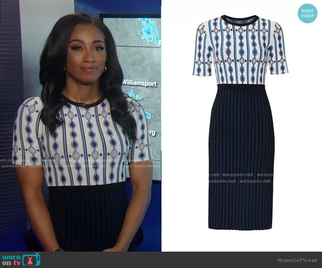 Shoshanna Melilla Dress worn by Brittany Bell on Good Morning America