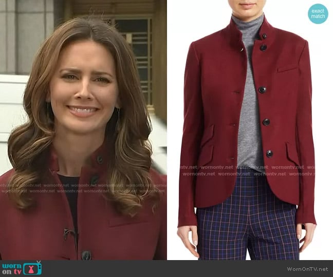 Rag & Bone Slade Wool Blazer worn by Kate Rooney on NBC News Daily