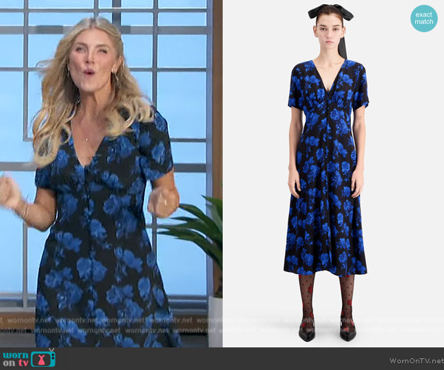 WornOnTV: Amanda’s blue floral print dress on The Talk | Amanda Kloots ...