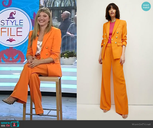WornOnTV: Katie Sands's orange pant suit on Today | Clothes and
