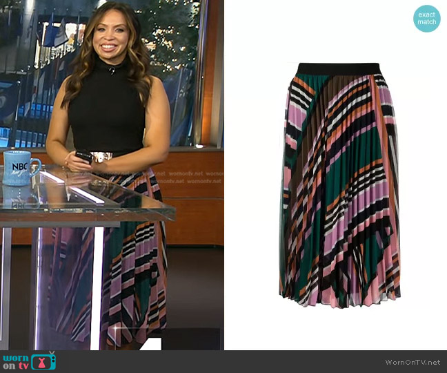 ba&sh Uhendy Skirt worn by Adelle Caballero on Today