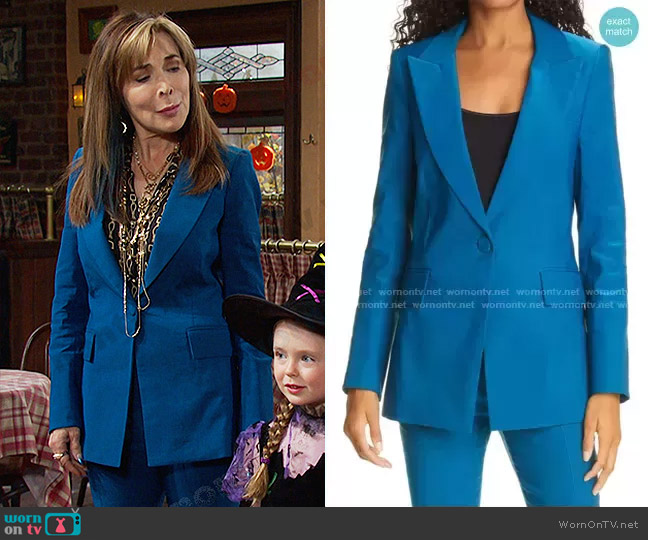 Veronica Beard Long & Lean Dickey Jacket worn by Kate Roberts (Lauren Koslow) on Days of our Lives