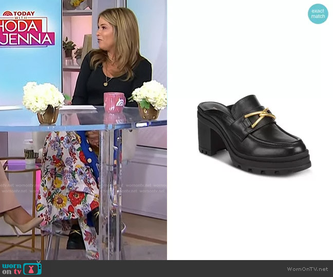 Veronica Beard Wynter Lug Sole Mule worn by Jenna Bush Hager on Today