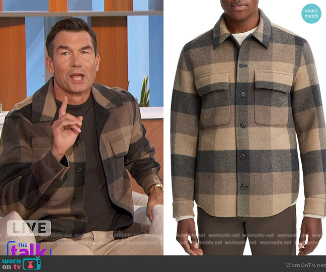 Vince Splittable Shirt Jacket worn by Jerry O'Connell on The Talk