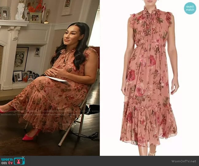 Zimmermann Luminosity Flutter Dress worn by Morgan Radford on Today