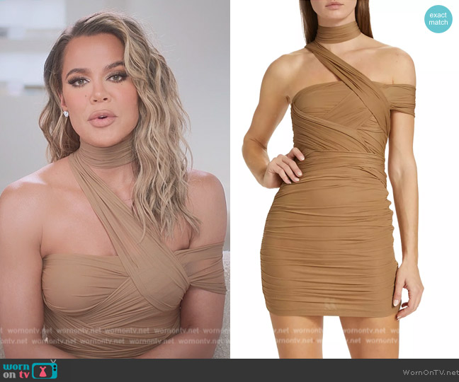 WornOnTV: Khloe's beige mesh confessional dress on The Kardashians, Khloe  Kardashian