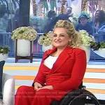 Ali Stroker’s red jumpsuit on Today