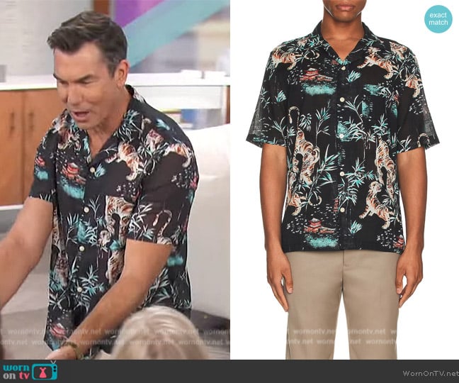 All Saints Tagise Shirt worn by Jerry O'Connell on The Talk