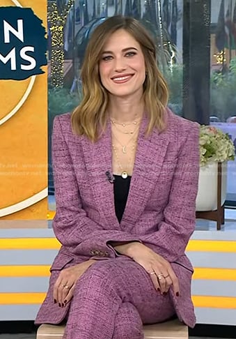 Allison Williams’s pink pant suit on Today