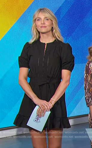 WornOnTV: Amanda’s black tie waist mini dress on The Talk | Amanda ...