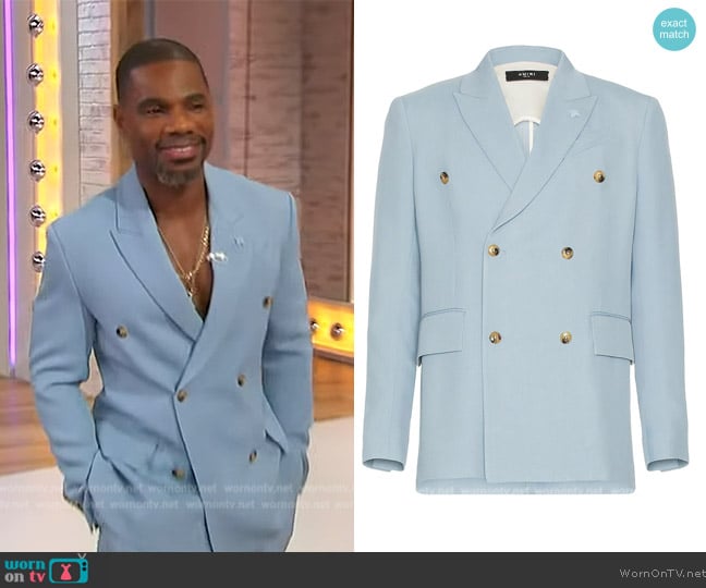 Amiri Relaxed Db Blazer Jacket worn by Kirk Franklin on Sherri