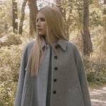 Anna’s grey cape jacket on American Horror Story