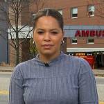 Antonia Hylton’s grey ribbed sweater on NBC News Daily